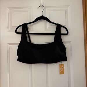 Kona Sol - Black -Swimming Suit Top -Square Neckline